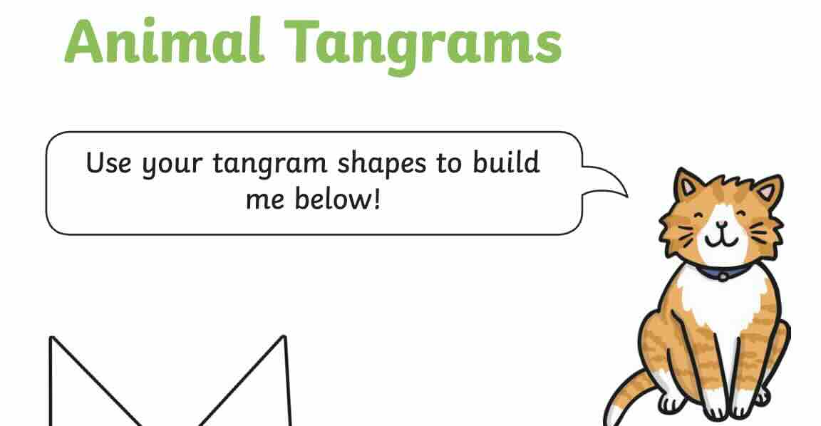 Tangram Animal Puzzles: Free Printable PDF for Fun Parent-Child Kindergarten Activities